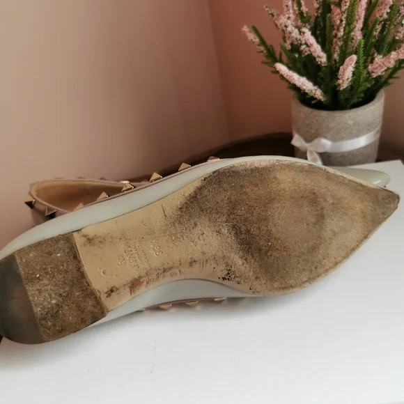 Valentino Garavani Rockstud patent leather ballet flats - Picture 5 of 8